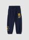 Blue cotton-blend Harry Potter joggers for boys_0