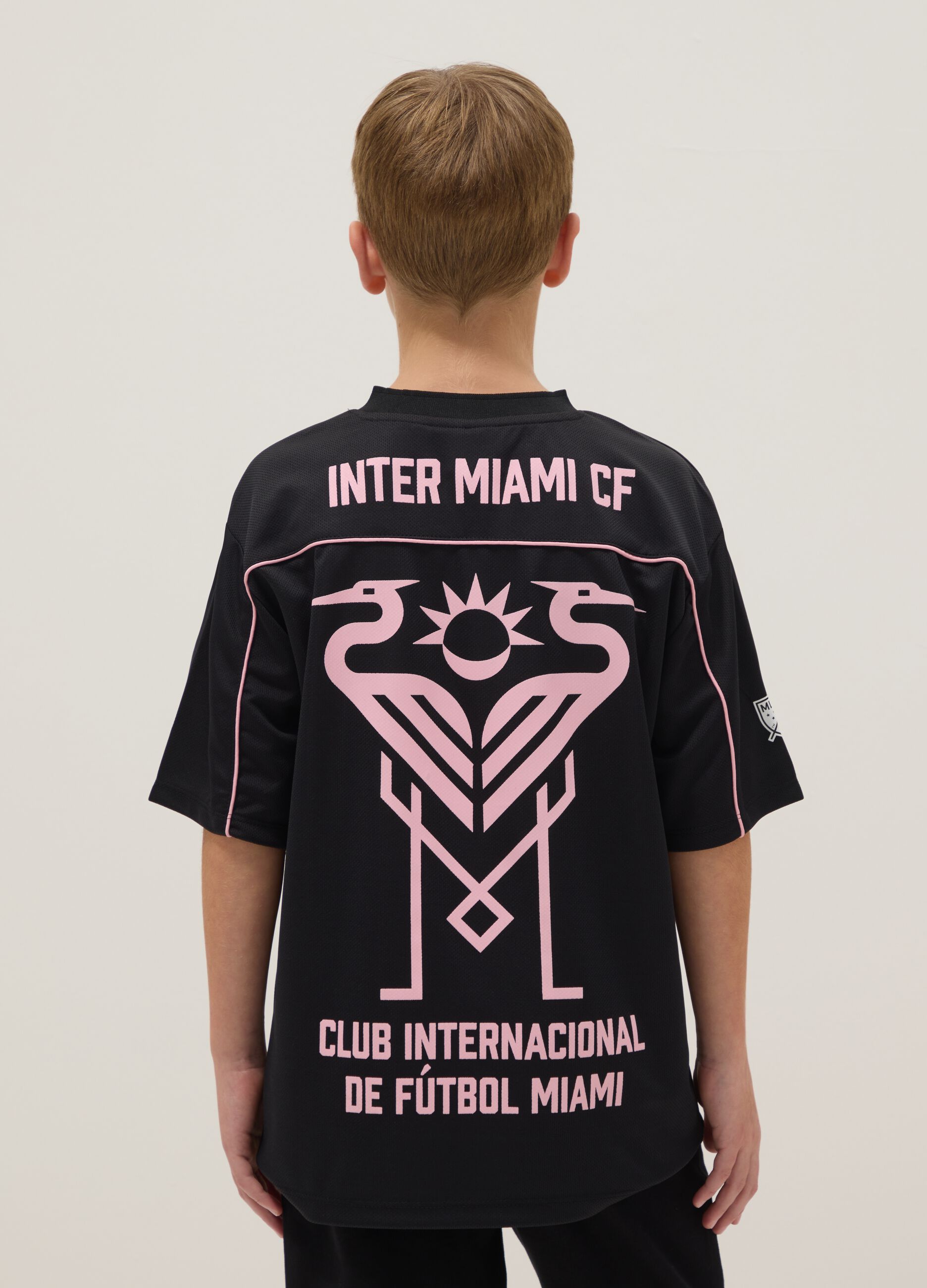 Inter Miami CF Black Cotton Regular Fit T-shirt
