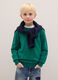 Kids' green pure wool sweater regular fit_0
