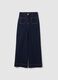 Blue Wide Leg Denim Trousers_4