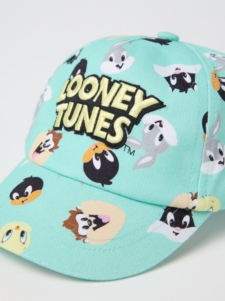 Green Looney Tunes Print Hat 100% Cotton_2