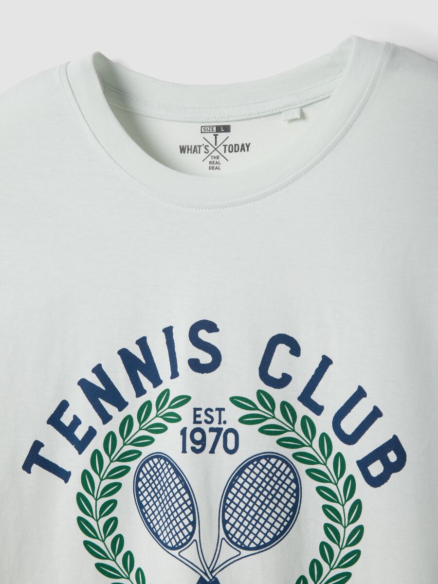 White printed pure cotton regular-fit T-shirt_1