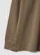 Brown pure cotton crew-neck T-shirt_1