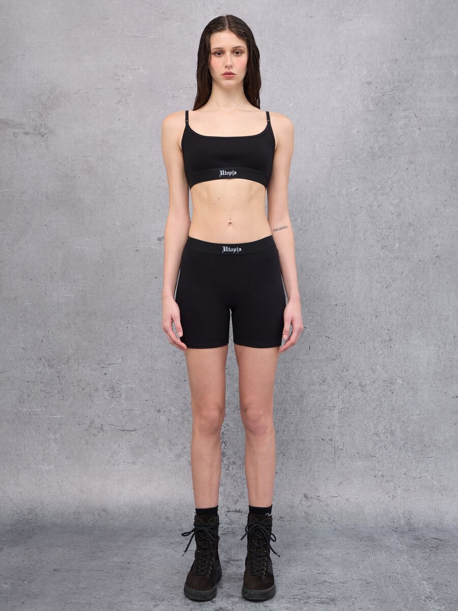 Black Biker Shorts _0