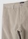 Beige corduroy cotton stretch trousers, regular fit_1