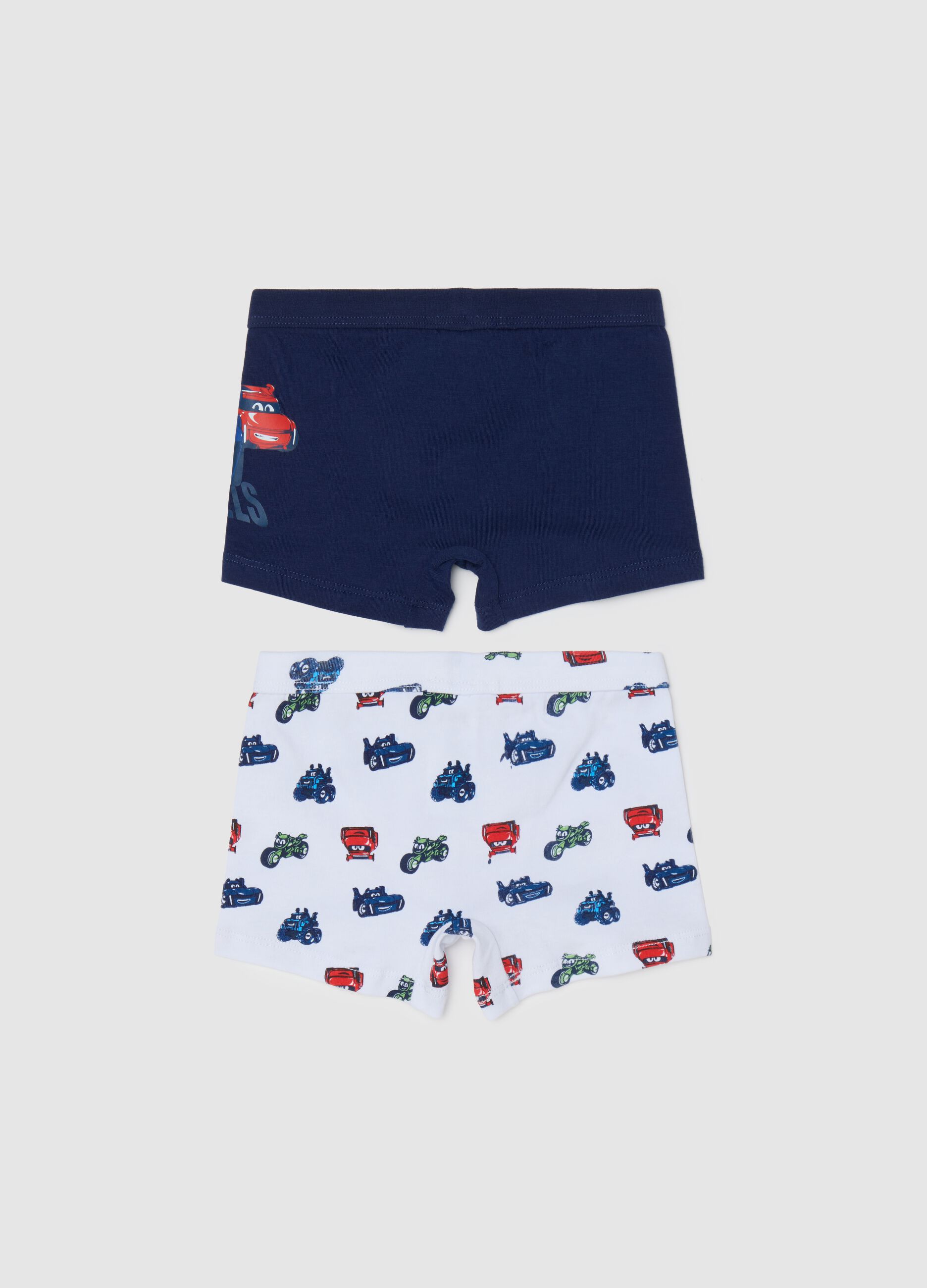 Bipack boxer in cotone stretch Batwheels