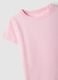 Girls' pink cotton blend t-shirt, regular fit_2