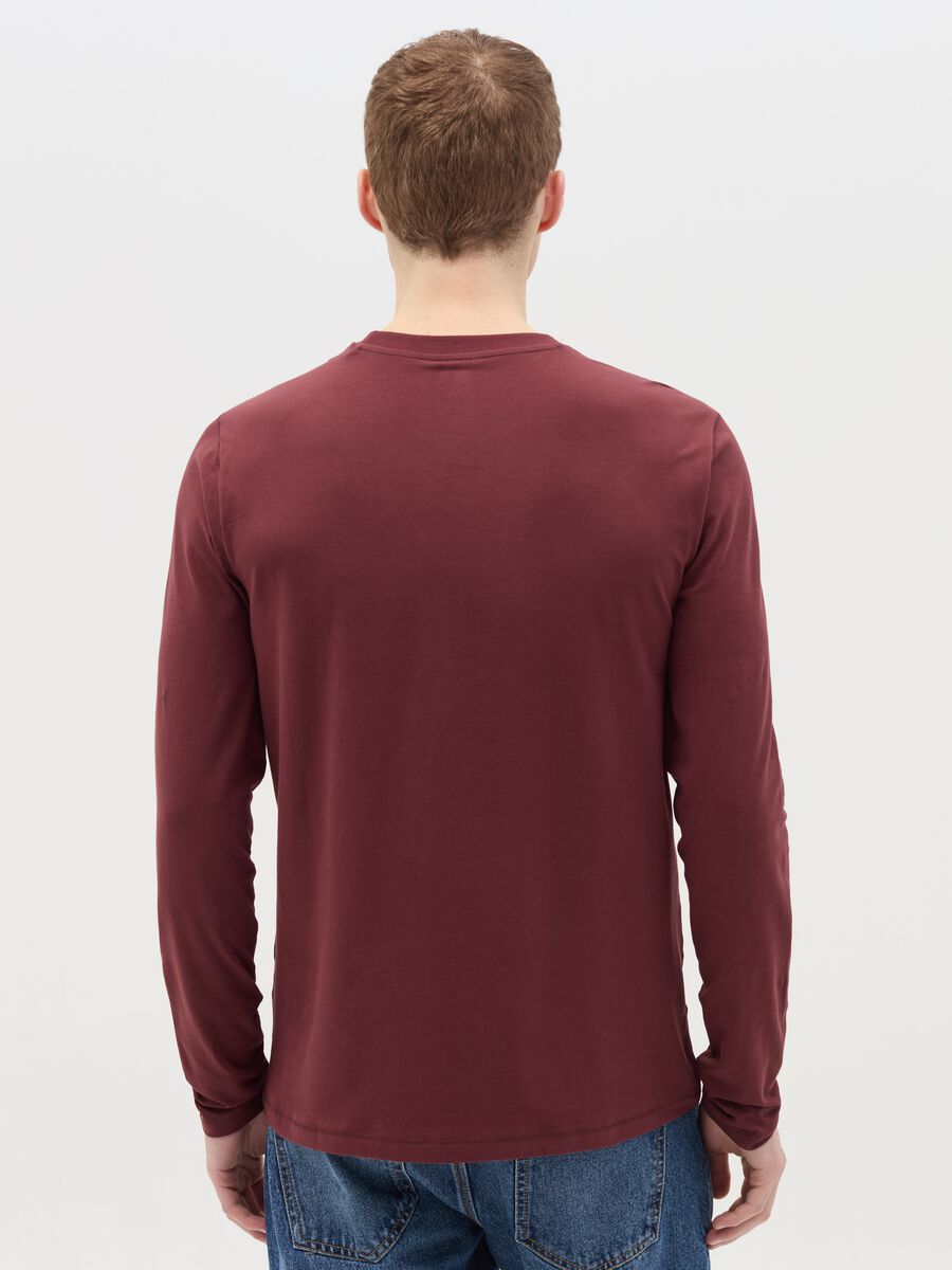 Long-sleeved T-shirt in stretch cotton_3