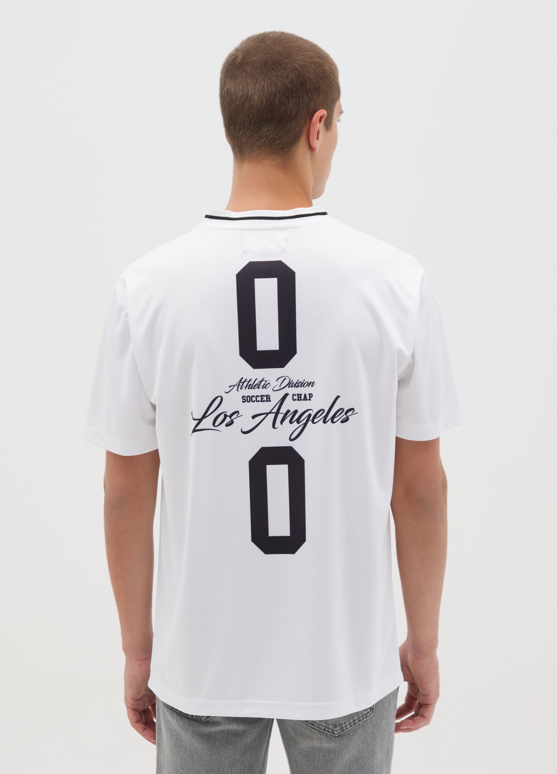 T-shirt da uomo in bianco regular fit
