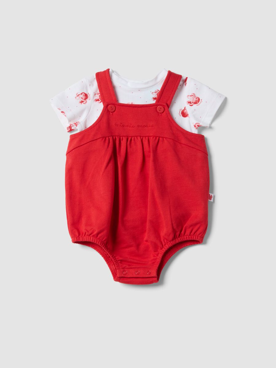 Completo in puro cotone multicolor da neonata con Minnie_0