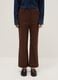 Brown stretch regular fit trousers_1