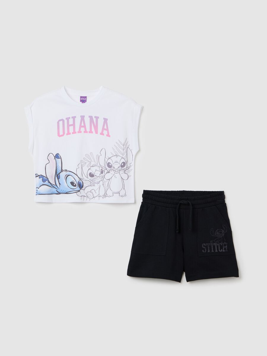 Ohana and Stitch Black and White Jogging Set_0