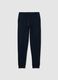 Boys' blue jogger trousers in pure cotton, regular fit_3