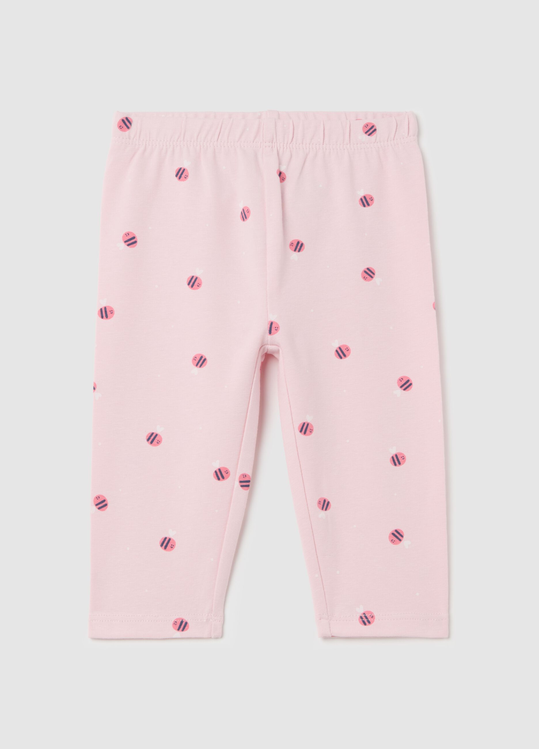Three-quarter leggings with print