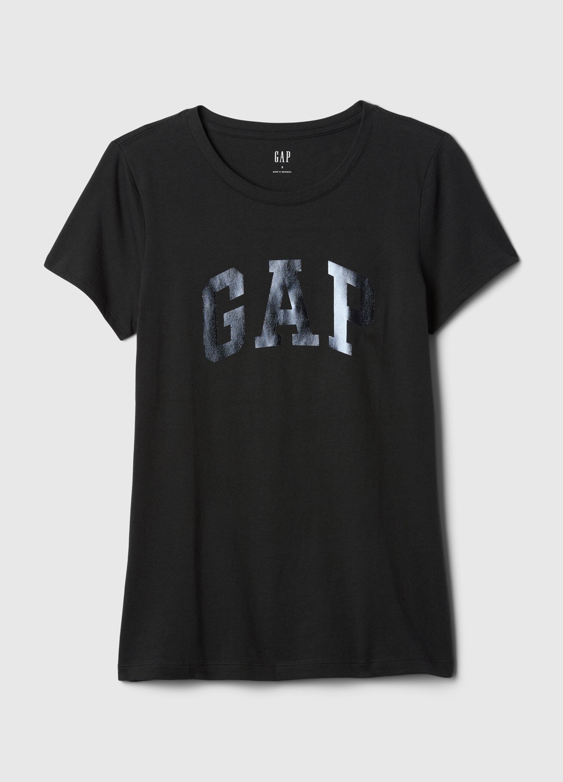 T-shirt with logo print in foil