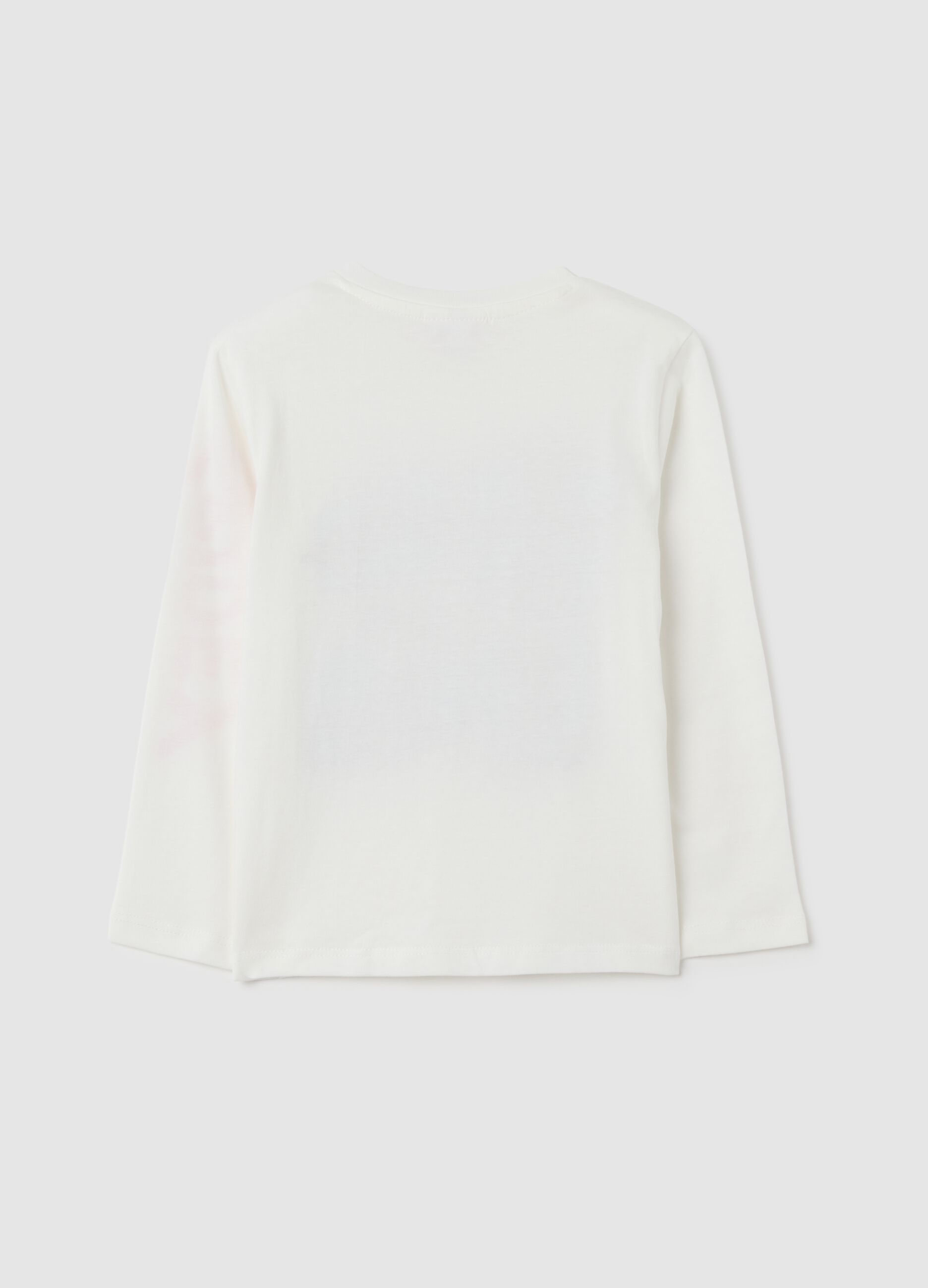 White pure cotton children's T-shirt regular fit