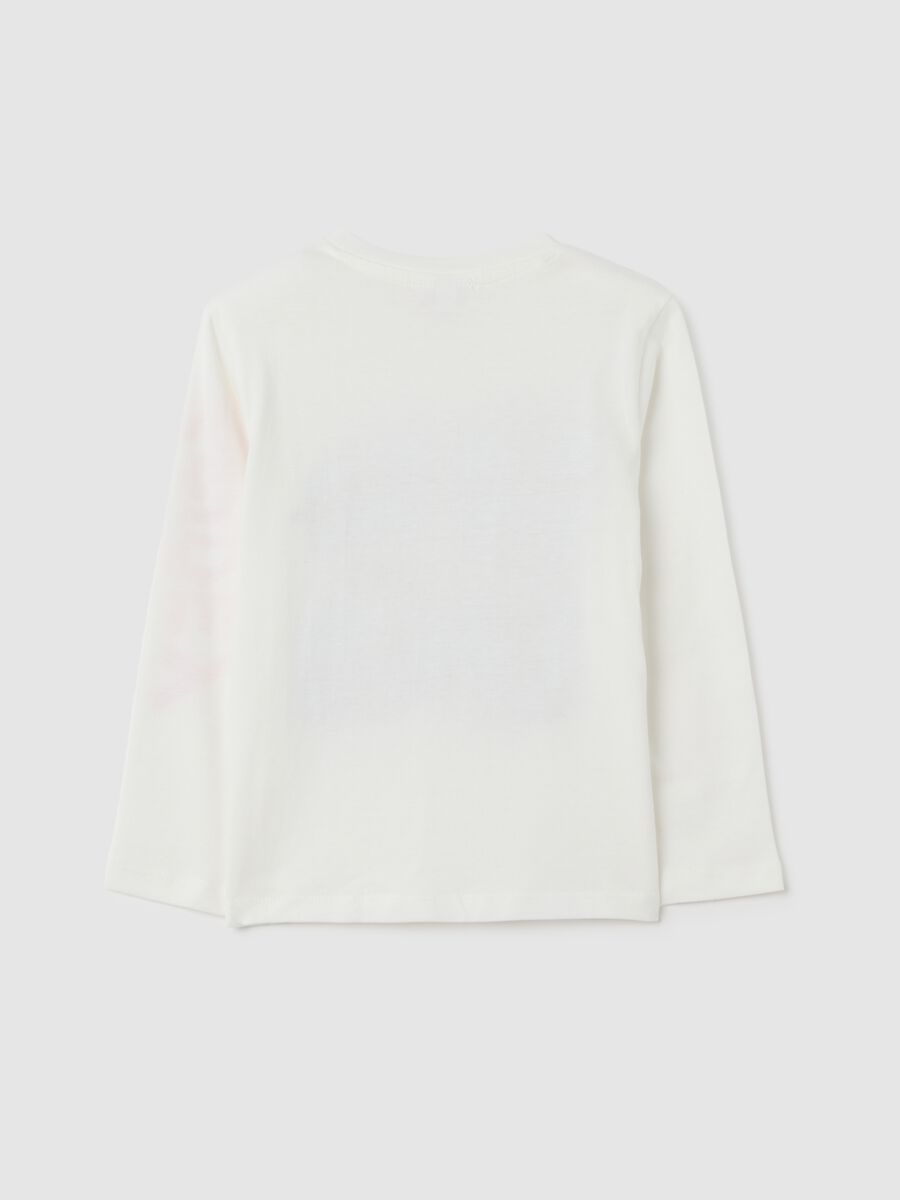 White pure cotton children's T-shirt regular fit_1