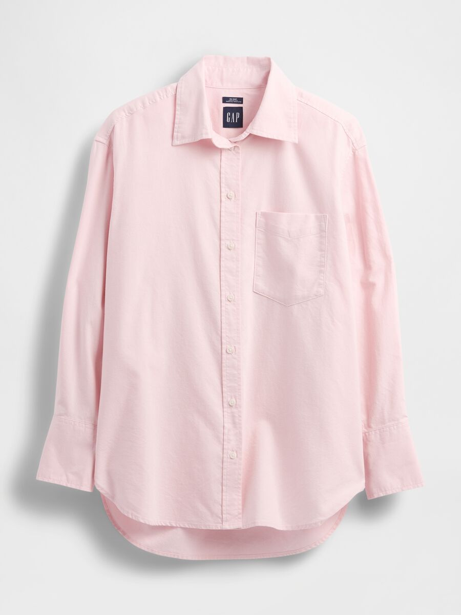 Pink Long Sleeve Cotton Shirt_3