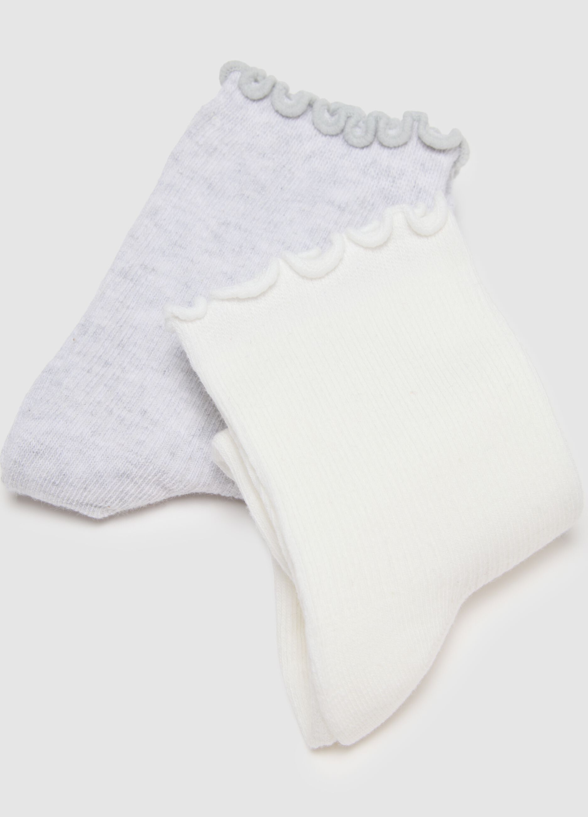 Tripack di calzini in cotone multicolor elasticizzati