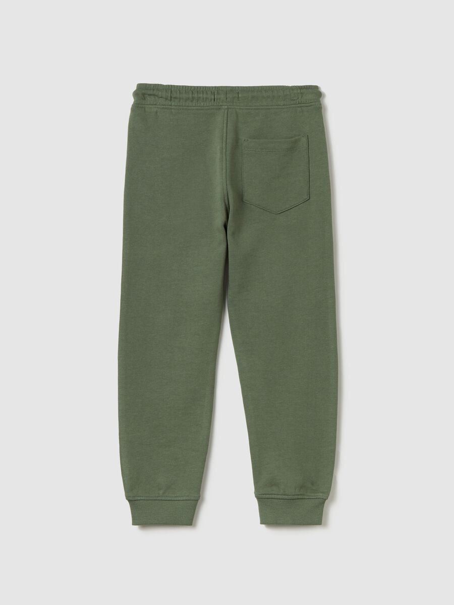Cotton joggers with drawstring_1