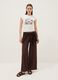 White fitted stretch-cotton T-shirt with print_1