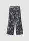 Dark Camo Wide-Leg Denim_0