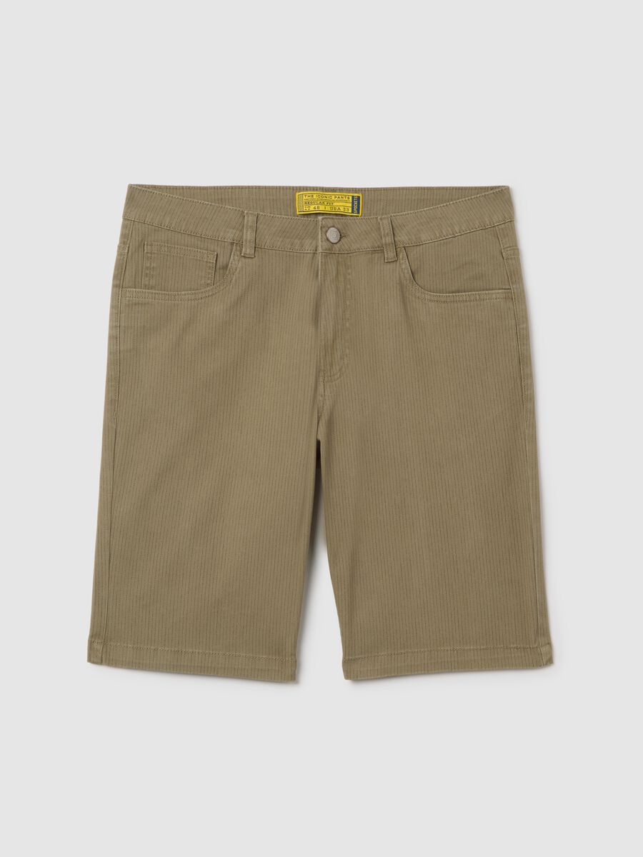Elegant Stretch Cotton Ovs Shorts_4