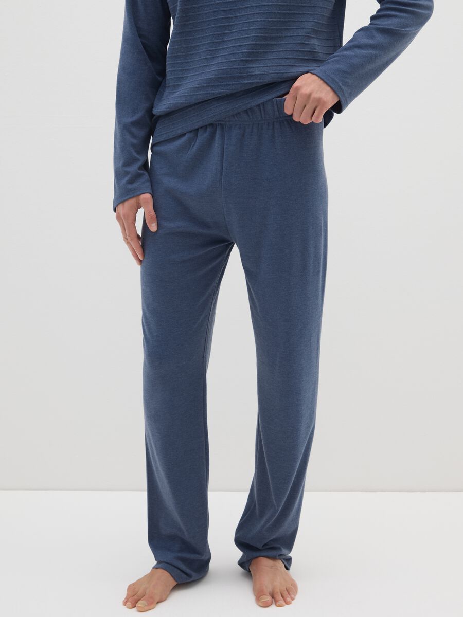 Blue pure cotton pyjamas_3