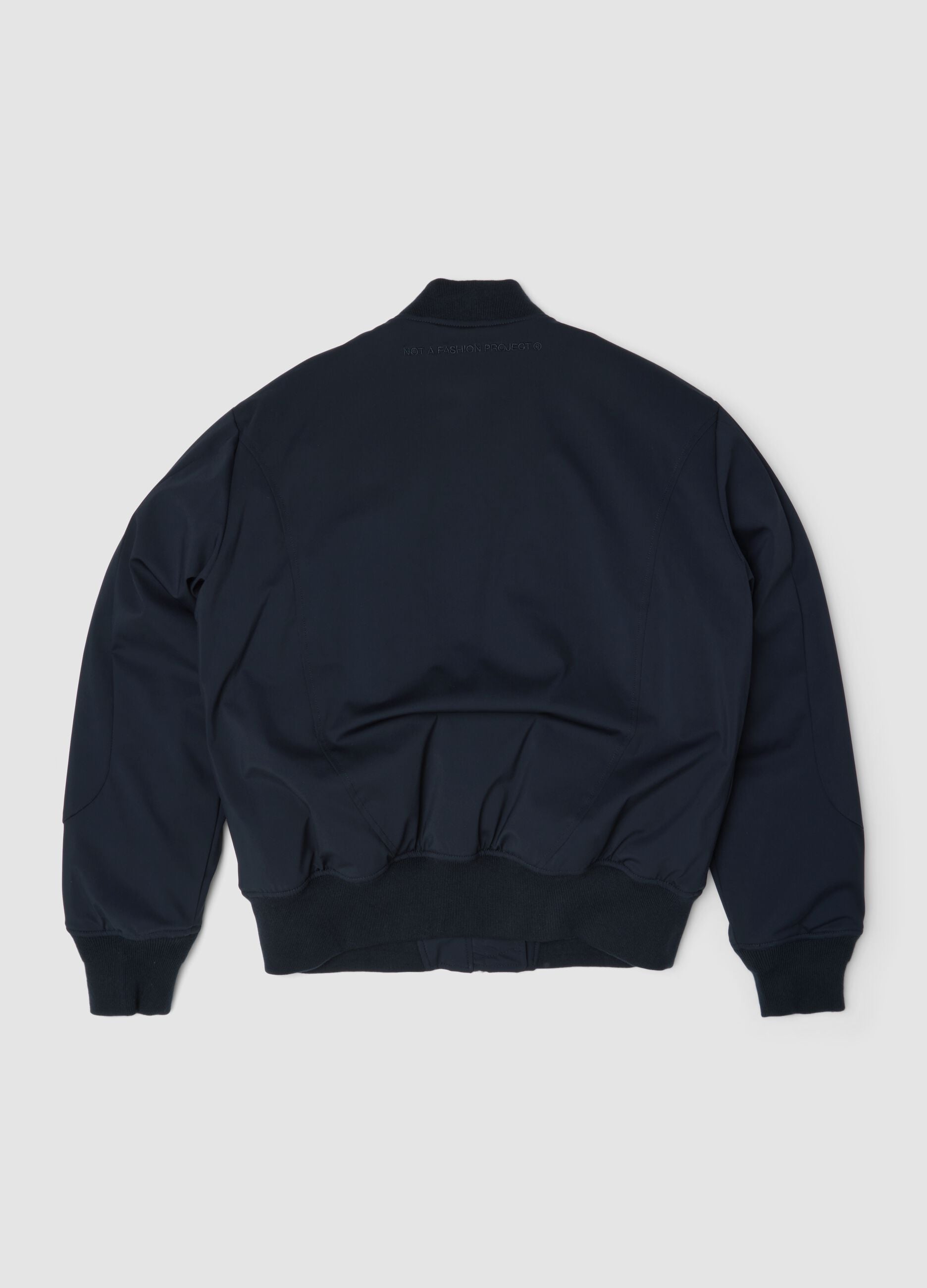 Black Nylon Bomber Jacket