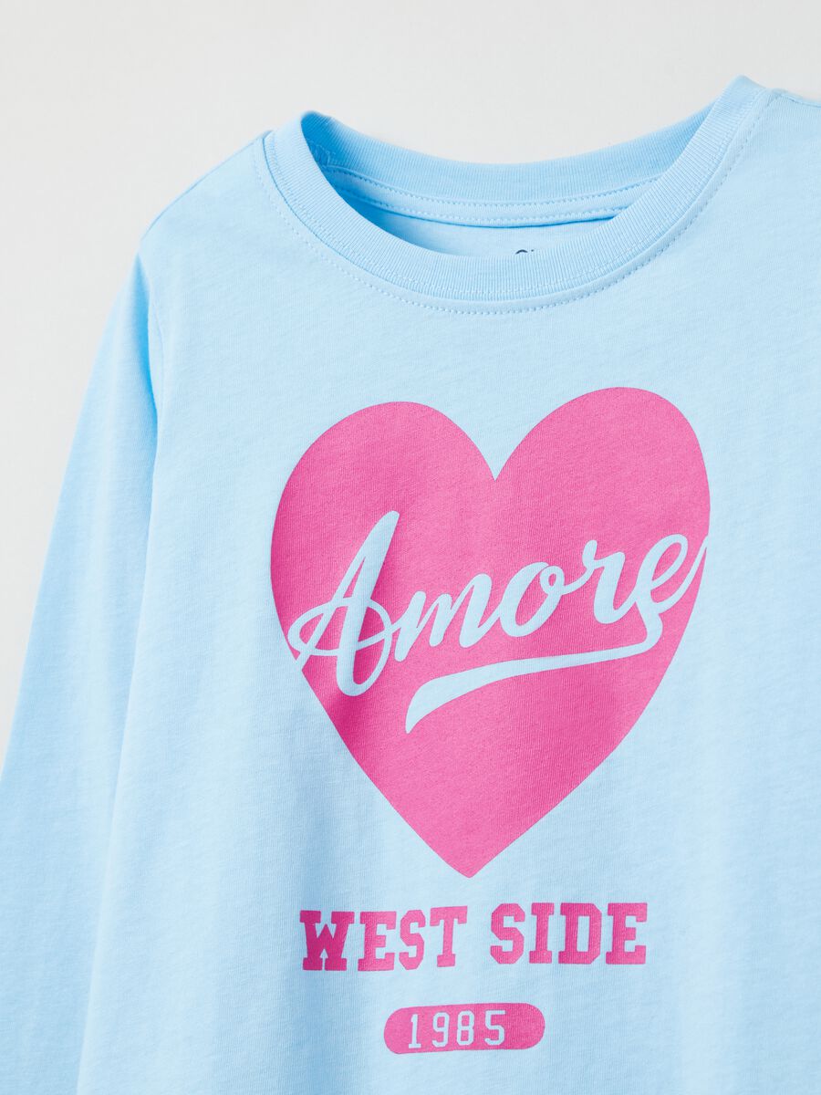 T-shirt a maniche lunghe con stampa_2