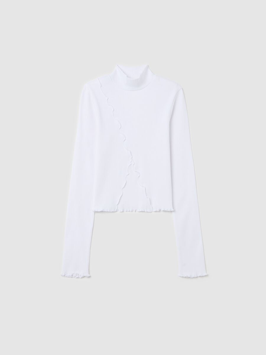 Ribbed T-shirt with high neck_3