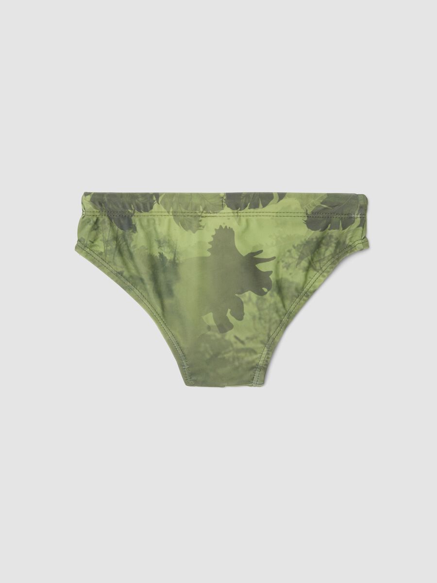 Green stretch swim briefs_1