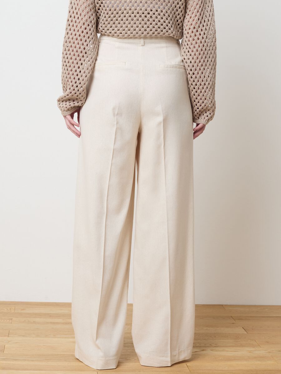 Ivory wide-leg chino trousers_3