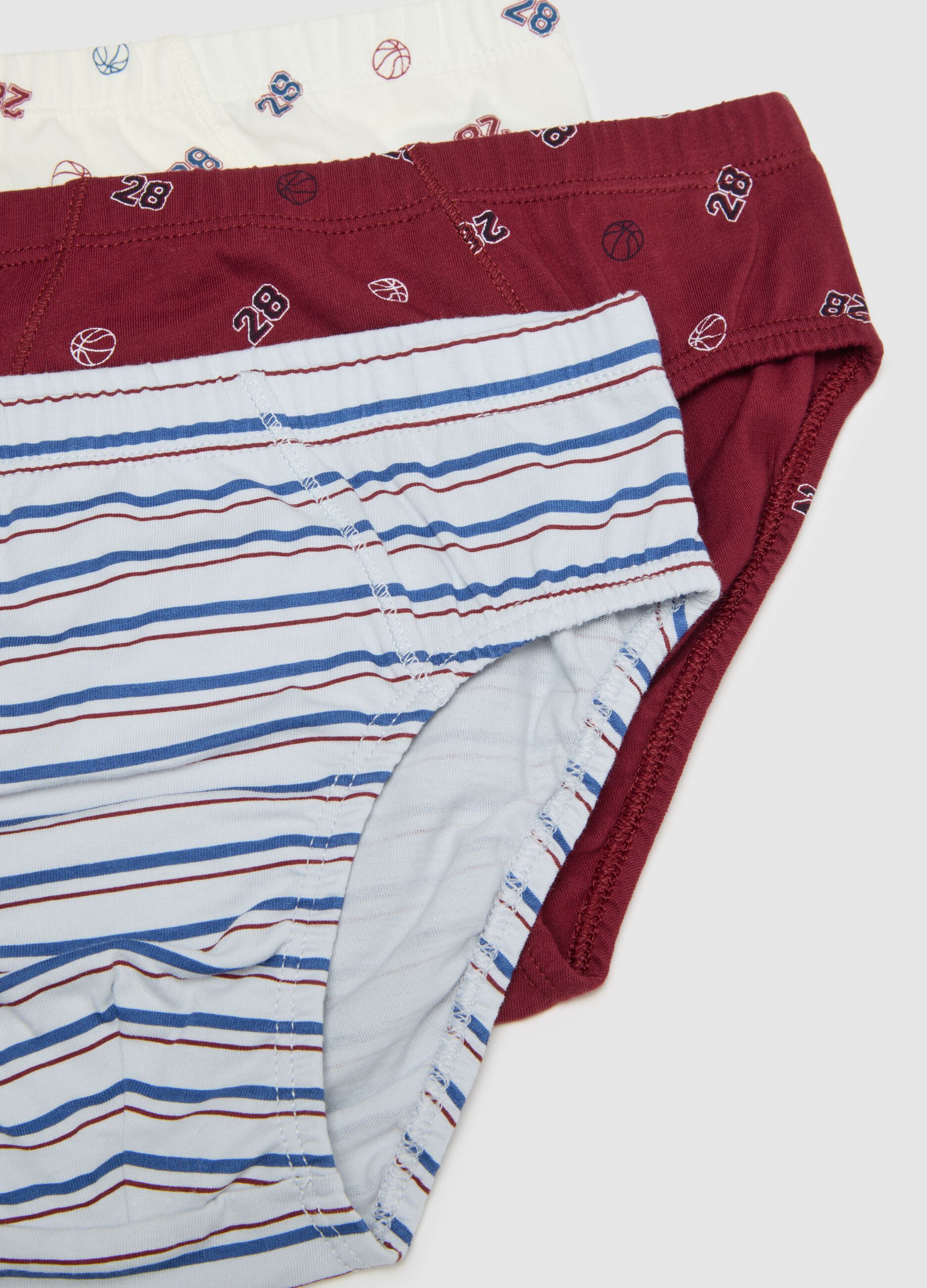 Multipack of Boys' Grey Cotton Briefs - Regular Fit