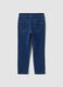 Jeggings blu in cotone elasticizzato skinny fit per bambina_1