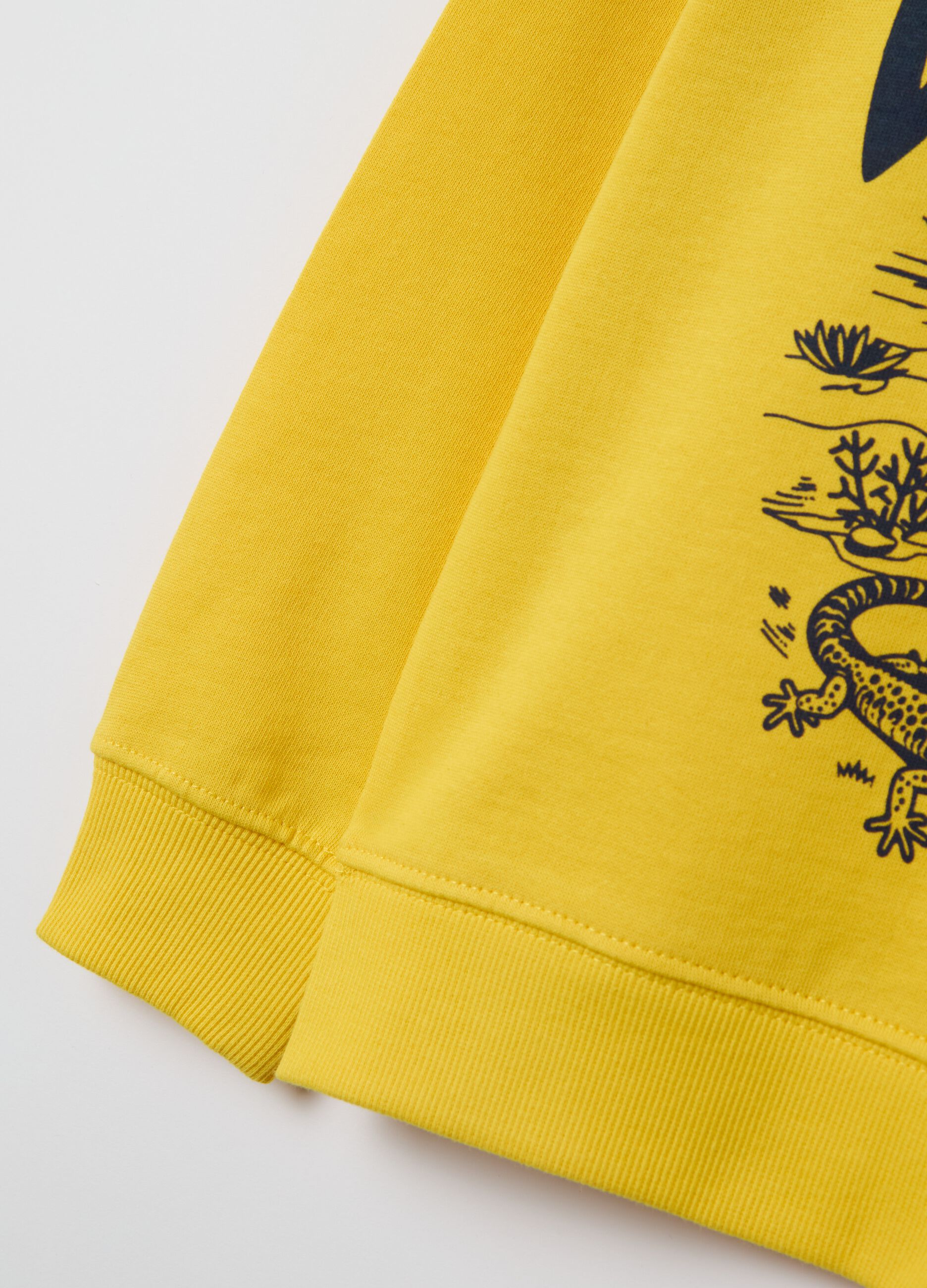 French terry sweatshirt with print