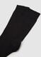 Black Cotton Stretch Socks Twin Pack_1