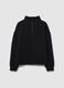 Black cotton blend sweatshirt regular fit_4