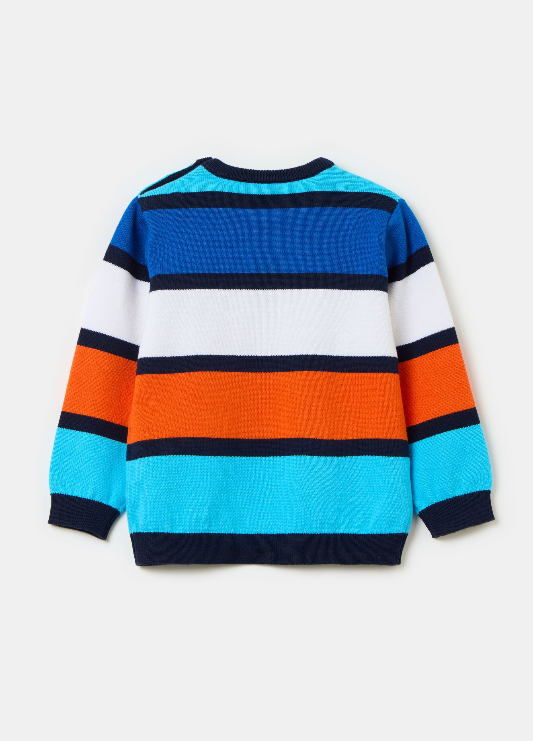 Striped cotton pullover
