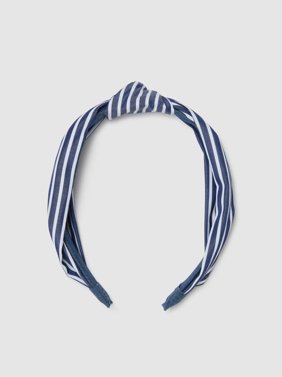 Multicolour striped pure cotton hairband_0