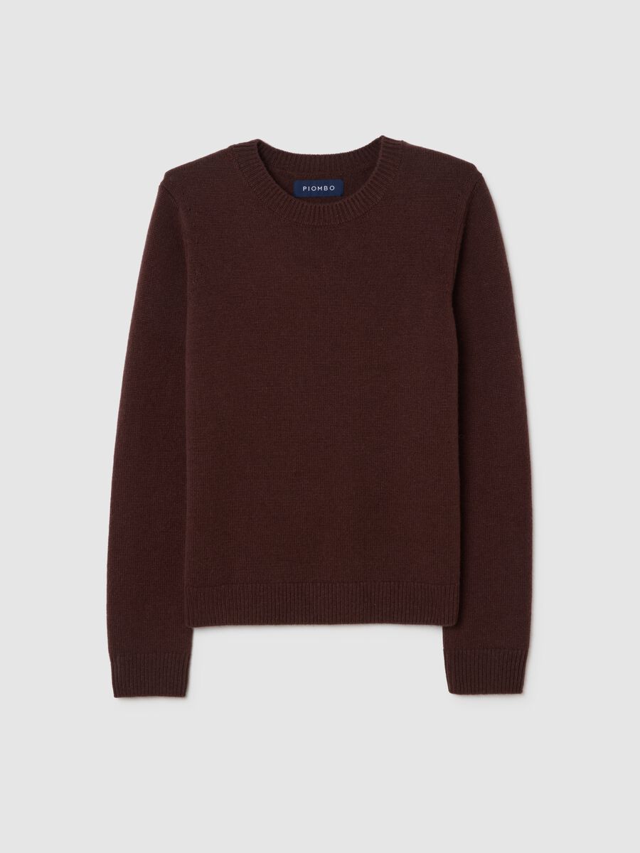 Brown Wool and Cashmere Sweater_0