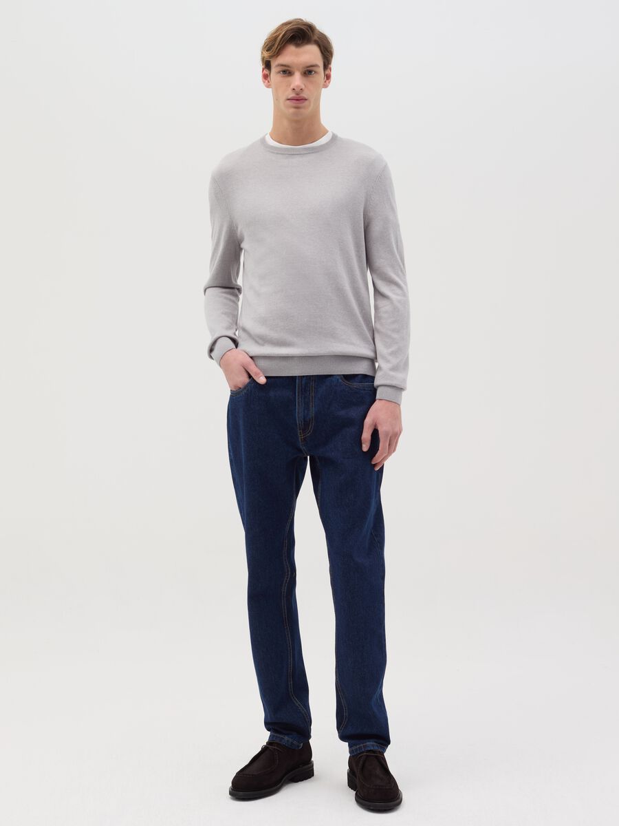 Round neck pullover_1