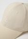Regular fit beige pure cotton baseball cap_2