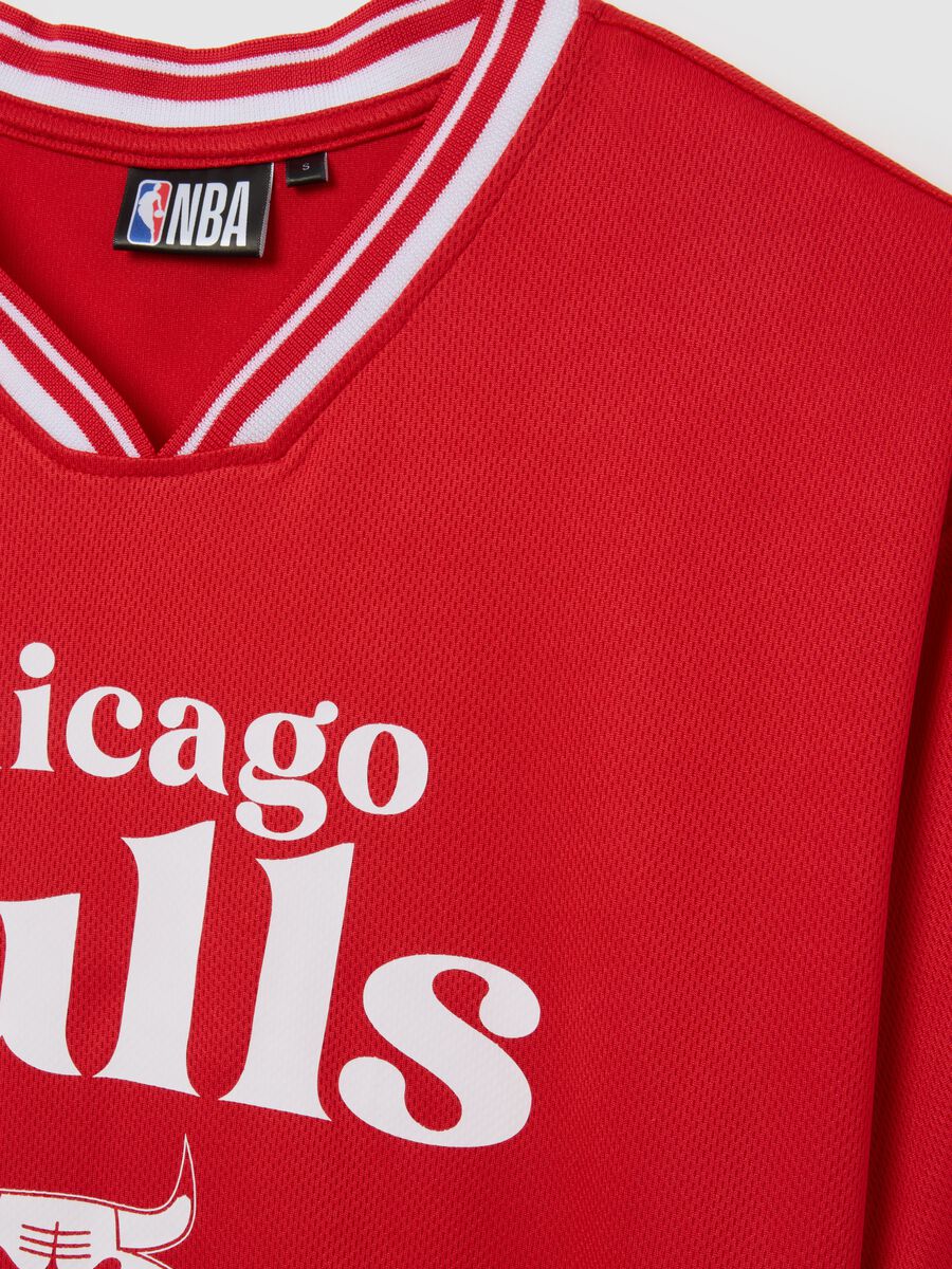Red Chicago Bulls Short Sleeve Regular Fit T-shirt_5