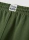 Green cotton-blend joggers with drawstring waist_3