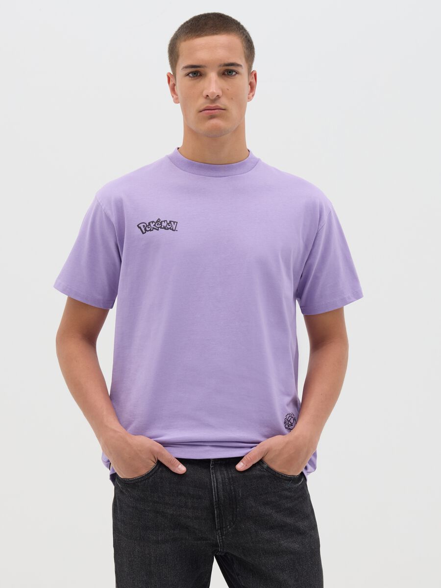 Purple Short Sleeve Manga T-shirt_0