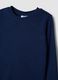 Maglietta blu navy in puro cotone organico con girocollo_2