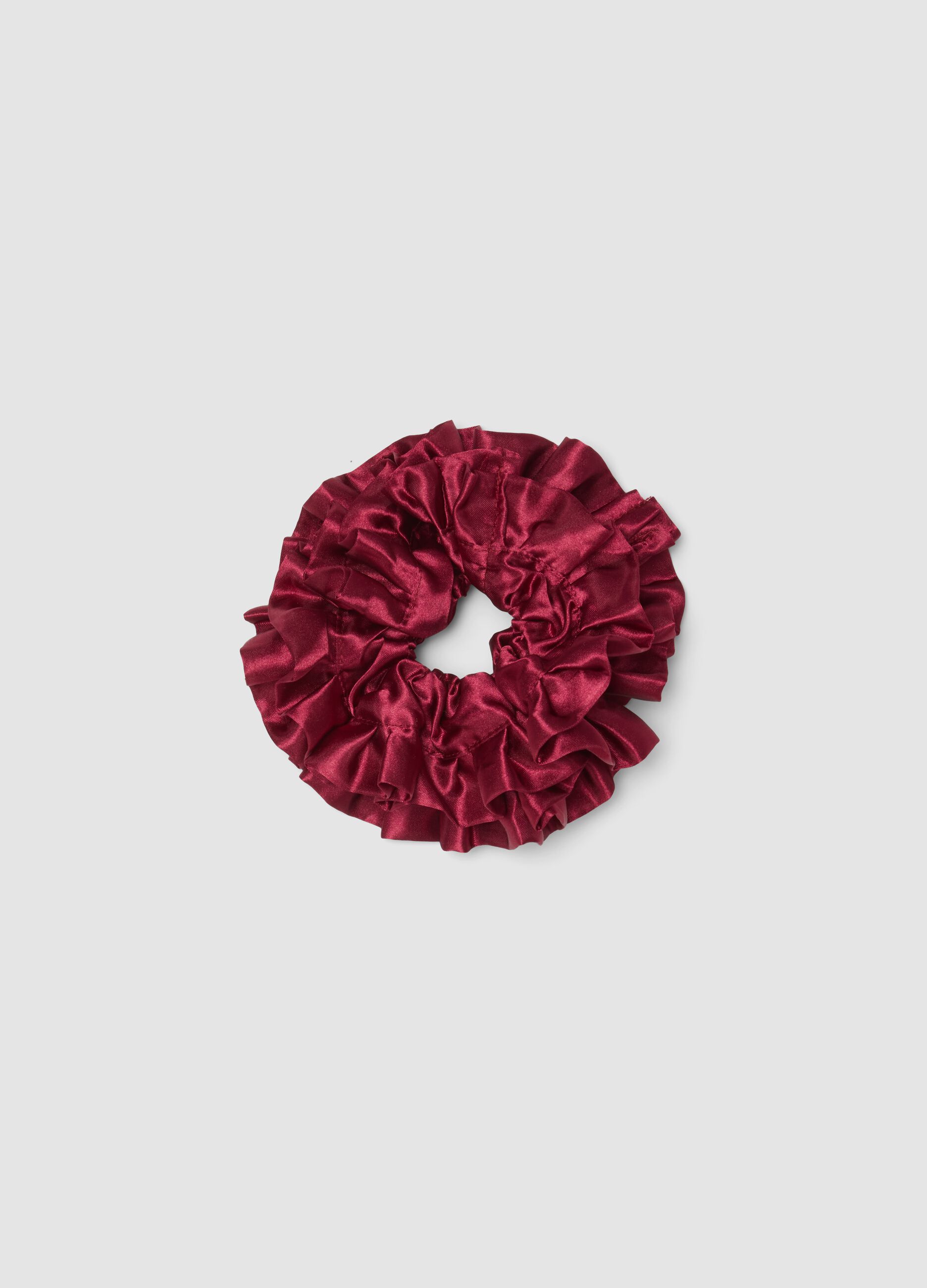Scrunchie rosso arricciato