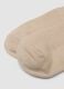 Beige ankle socks in stretch cotton_2