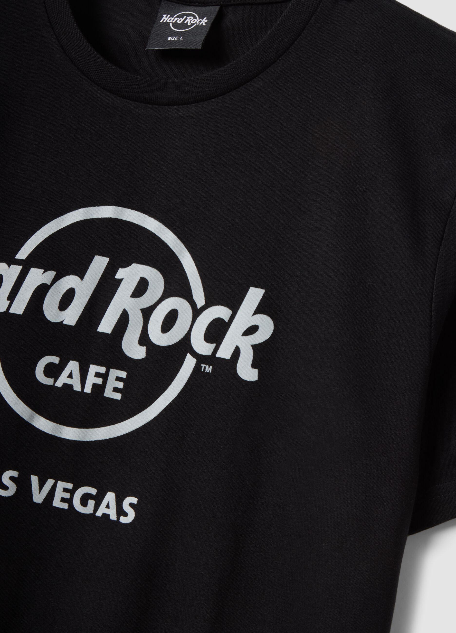 Black Hard Rock Cafe regular-fit pure cotton T-shirt